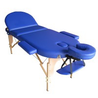 Barella pieghevole in legno Kinefis Wood Pro: tre corpi, testa ovale, 195 x 70 cm (colore blu o nero) Barella pieghevole in legno Kinefis Wood Pro: tre corpi, testa ovale, 195 x 70 cm (colore blu o nero)